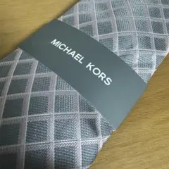 【海外限定品】ネクタイ MICHAEL KORS チェック柄 グレー