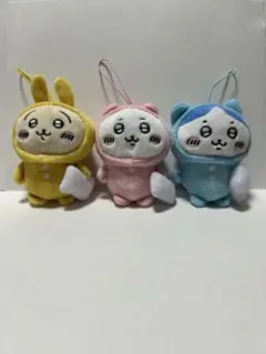 ちいかわ ぬいぐるみ 3体セット　パジャマパーティー