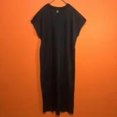 LAKOLE ワンピース カットソー ロング フレンチスリーブ S ブラックのサムネイル