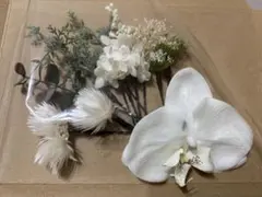 髪飾り　プリザーブドフラワー