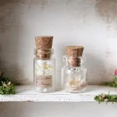 小瓶【ナチュラルフラワー2点セット】ドール用 ドールハウス