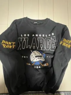 XLARGE ブラック スウェット トレーナー 2023