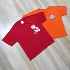 JERZEES 潜水魂 Tシャツ レッド 半袖 BLUE SEALTシャツ 2枚のサムネイル