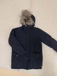 Dickies 黒 ダウンジャケット ファー付き