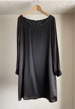 BEAUTY&YOUTH サテン ワンピース ブラック M