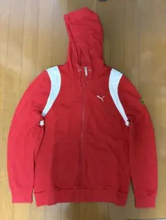 Puma×Ferrari フルジップパーカー レッド