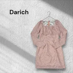 Darich 花柄スクエアネック　パフスリーブ　ミニワンピース