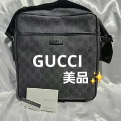 GUCCI ブラック ショルダーバッグ　メッセンジャーバック✨美品✨