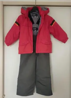 IGNIO 子ども用スノーボードウェア 赤/グレー