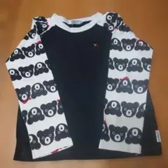 DOUBLE.B クマ柄 長袖カットソー 120ダブルＢミキハウス