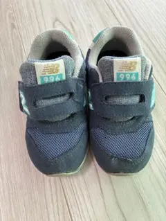 New Balance 996 キッズシューズ ネイビー/グリーン