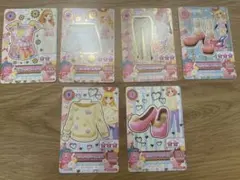 花柄フェミニントップスなど6種 アイカツカード