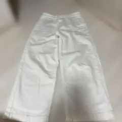 無印良品　ホワイトデニム　ワイドパンツ
