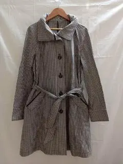 LAISSE PASSÉ 美品 チェック柄 ロングコート 36 2408 - メルカリ