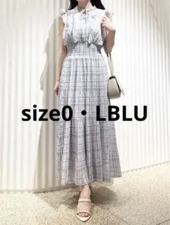 【正規品】snidel Sustainableフリルワンピース　LBLU 0