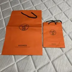 HERMES オレンジ色 紙袋 2点セット