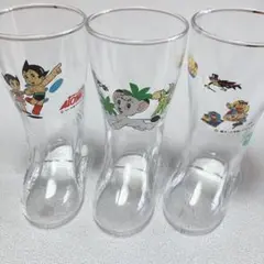 希少 鉄腕アトム ジャングル大帝 怪物くん ブーツ グラス