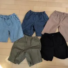 半ズボンまとめ売り　　150サイズ　 5着