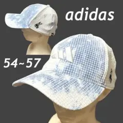 専用adidas メッシュキャップ 54-57cm 刺繍ロゴ ゴルフ #☆