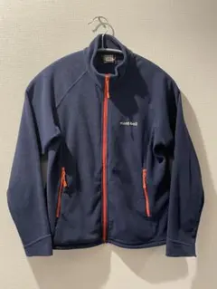 モンベル　ネイビー フリースジャケット Kid's 140