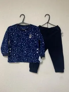 ユニクロ　100cm フリース　ミッキー　パジャマ