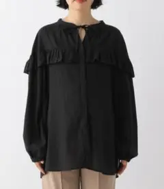 LEPSIM　マタニティ　フリルデザインブラウス