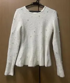 H&M パール付きニット