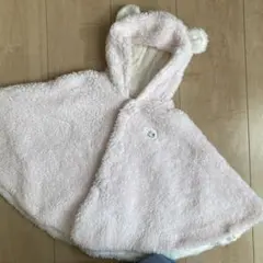 bebe コート ポンチョ くま耳　女の子 ベビー　60 70 80