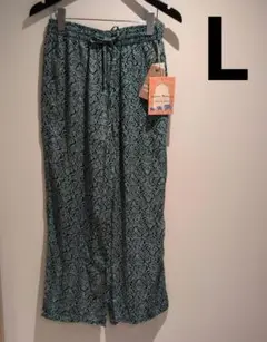 エスニック　ヨーロピアンパンツ　L　タグ付き　しまむら　グリーン系ｋ