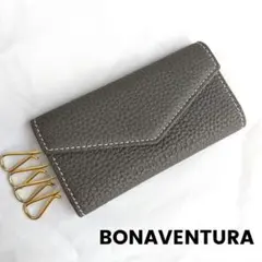 美品 BONAVENTURA ボナベンチュラ キーケース　ブラック 四連 美品 BONAVENTURA ボナベンチュラ キーケース ブラック 四連
