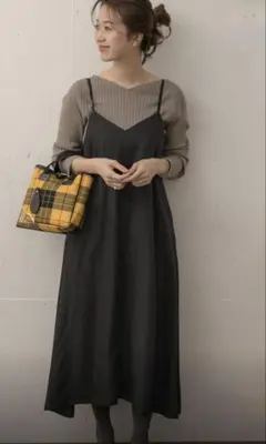 アーバンリサーチ　ドアーズ　2WAYキャミソールワンピース　フレアキャミワンピ