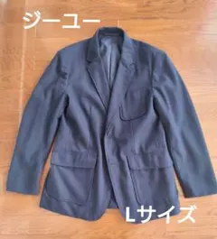 値下げ↓　ジーユー ウールビジネスジャケット　ネイビー　Lサイズ