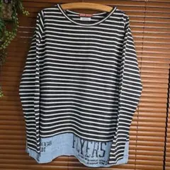 『連休割引』CUBE SUGAR ストライプ長袖Tシャツ　アメカジ　古着