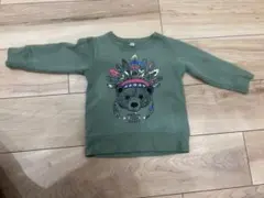 クマのイラスト トレーナー 90サイズ