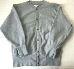 チャンピオン リバースウィーブ USA製 XL スナップカーディガン グレー