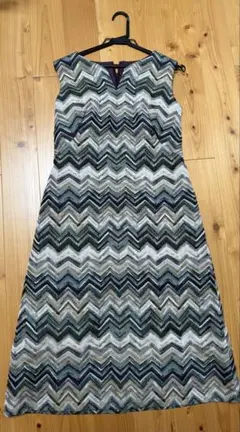 MISSONI ミッソーニ ワンピース ニット 総柄 ボウタイ ノースリーブ