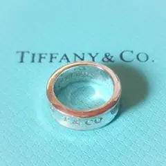 極美品 ティファニー Tiffany ナローリング 9号 1997 銀 925