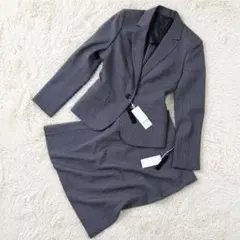 新品タグ付・洗える ザ・スーツカンパニー she セットアップ 40 L グレー