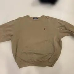 Polo Ralph Lauren クルーネック スウェット ベージュ Lのサムネイル