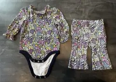 baby gap 花柄ロンパースレギンスセット3-6ヶ月