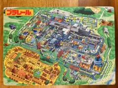 プラレールの世界観プラレールタウン⁈プラレール王国⁈を描いたイラストシート中古