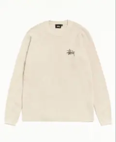 STUSSY/ステューシー　サーマルロンT ベージュ Mのサムネイル