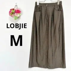 a3222 LOBJIE レディース　ロング　フレアスカート　ブラウン系　M