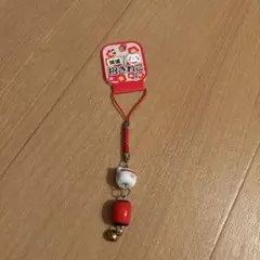 開運招き猫 浅草 提灯 ストラップ