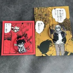 江戸川コナン 安室透 布缶バッジ