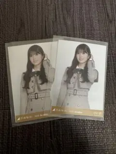 乃木坂46 40th制服生写真 小川彩 チュウ2枚