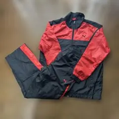 男児　150 Puma ウィンドブレーカー セット レッド/ブラック
