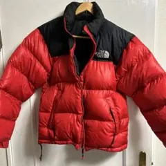 THE NORTH FACE ダウンジャケット レッド/ブラック