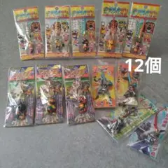 ①ご当地レンジャー　ストラップ　みちのく戦隊　ヒーローストラップ　12個　秋田