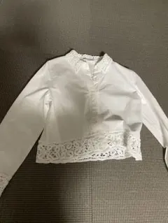 ZARA ZW COLLECTION クロシェシャツ M